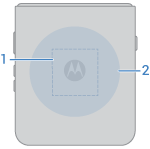 back view of closed phone